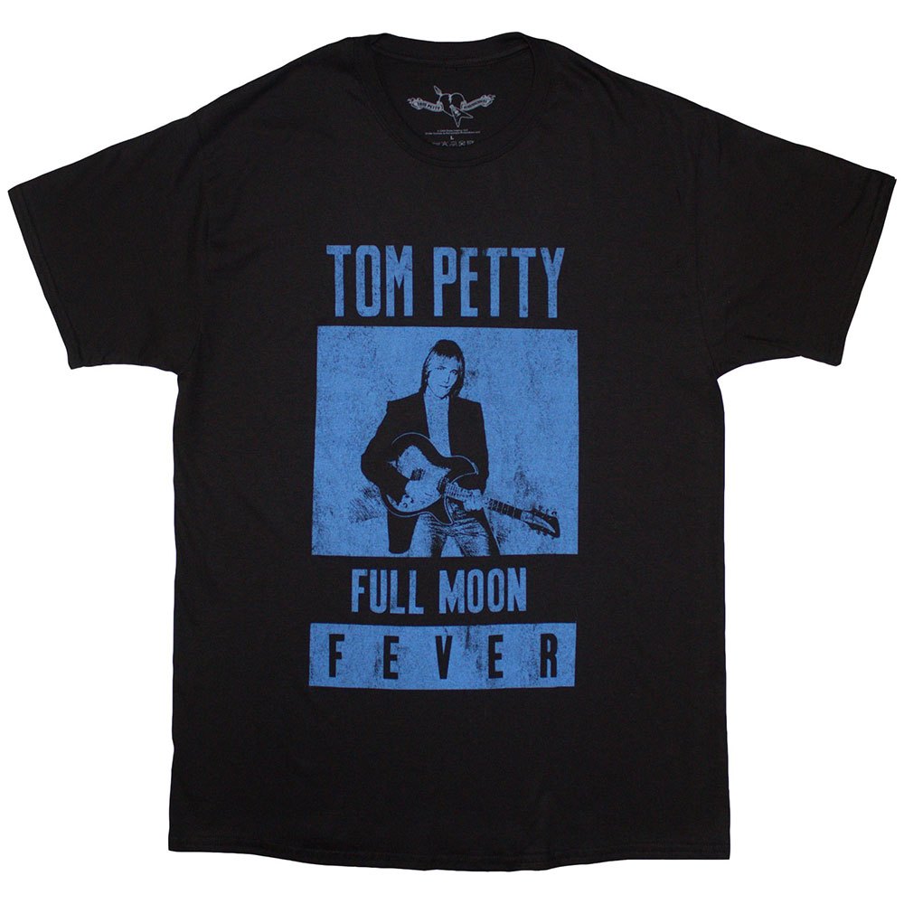 Tom Petty And The Heartbreakers - Full Moon Fever Blue Heren Tshirt - Zwart